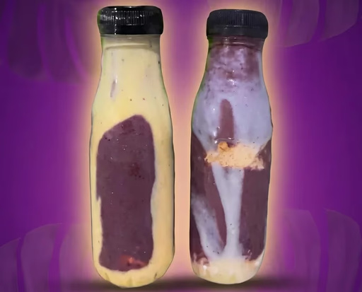 Garrafas de Milkshake de açaí